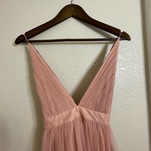 Long Tulle Dress / SIZE M / Dusty Rose, Blush.